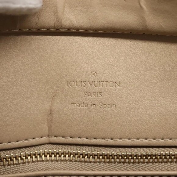 LOUIS VUITTON Monogram Vernis Houston Hand Bag Beige M91004 LV Auth SW1452 - Picture 11 of 16